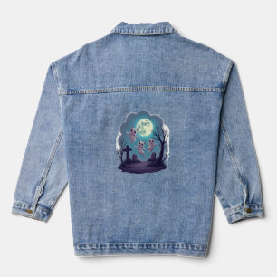Ghost Cat Parade Denim Jacket