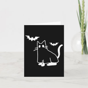 Ghost Cat Pocket Halloween Costume Men Women Kids  Card