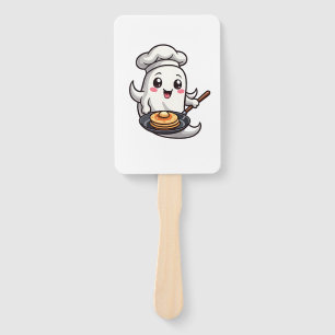 Ghost Chef � Funny Halloween Cooking Tee Hand Fan