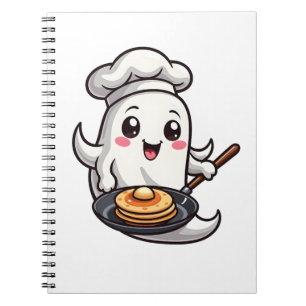 Ghost Chef � Funny Halloween Cooking Tee Notebook