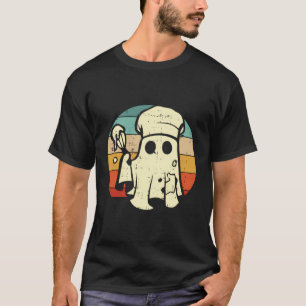 Ghost Chef Halloween Costume Ghoul Cooking Cook Cu T-Shirt