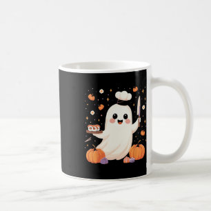 Ghost Chef With Sushi Tray Funny Halloween Spooky Coffee Mug