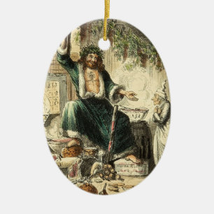 Ghost Christmas Carol Present Future Ornament
