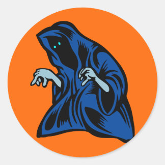 ghost classic round sticker