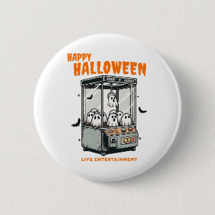 Ghost Claw Game Happy Halloween 6 Cm Round Badge