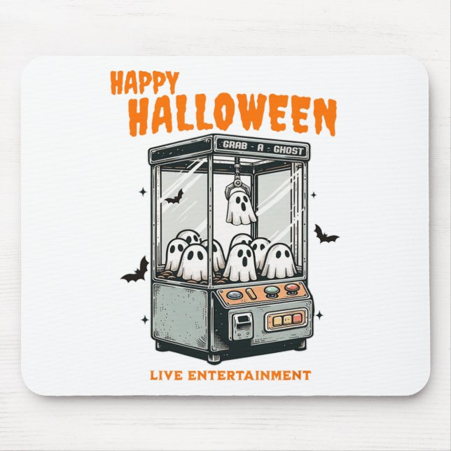 Ghost Claw Game Happy Halloween  Mouse Pad (Front)