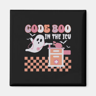 Ghost Code Boo In The Icu Nursing Rn Halloween Cos Magnet