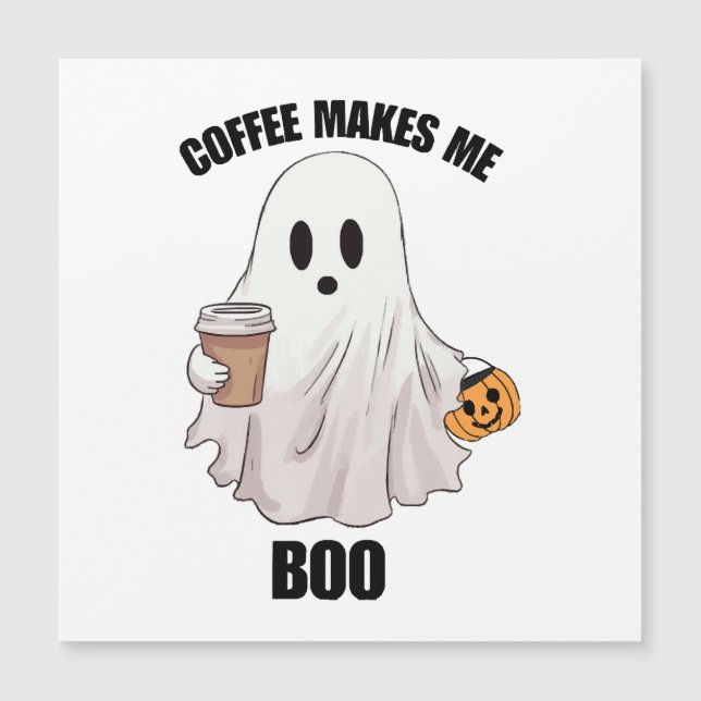 Ghost Coffee Halloween Funny  (Front)