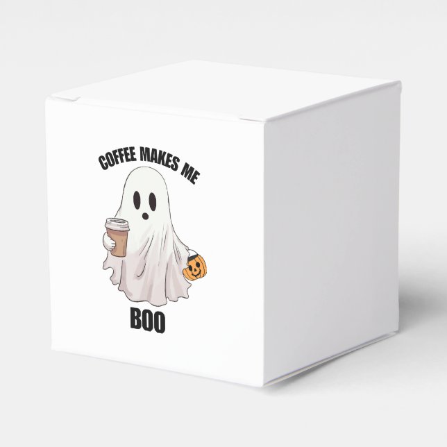 Ghost Coffee Halloween Funny  Favour Box (Front Side)
