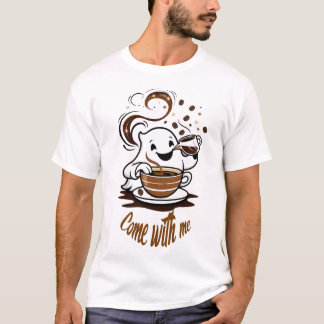Ghost Coffee Invitation T-Shirt – “Come With Me”