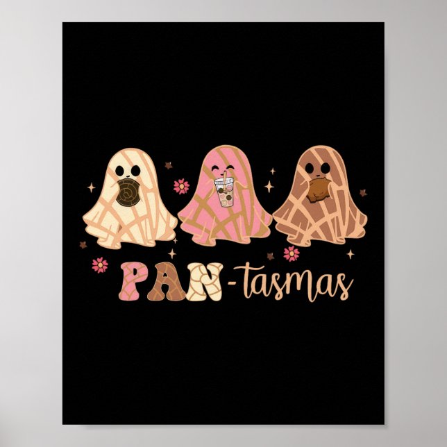 Ghost Conchas Mexican Halloween  Poster (Front)