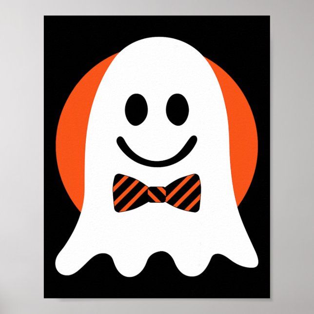 Ghost Costume Halloween Face Men Women Adult Kids  Poster (Front)