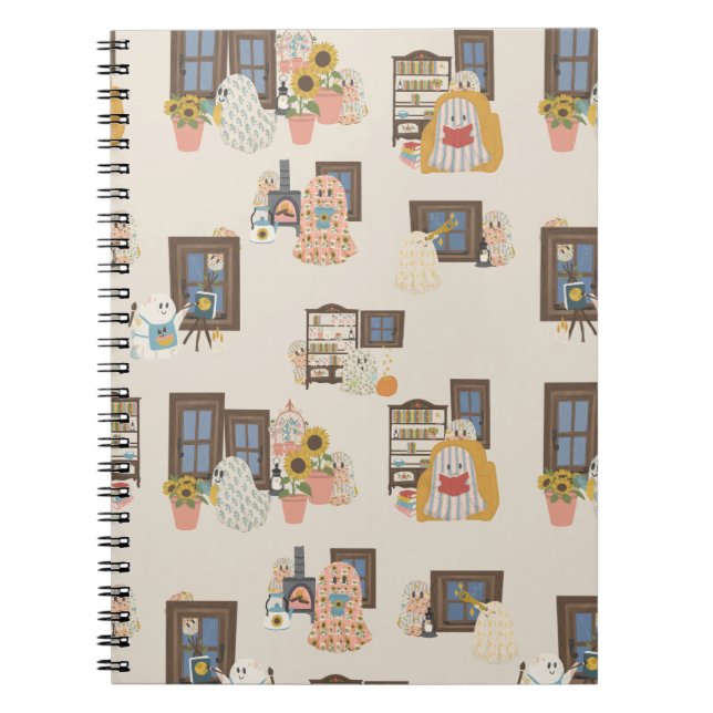 Ghost Cottage notebook | Cozy Autumn Journal (Front)