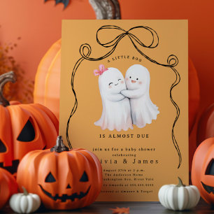 Ghost Couple Baby Shower Invitation