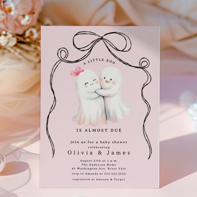 Ghost Couple Baby Shower Invitation (Creator Uploaded)