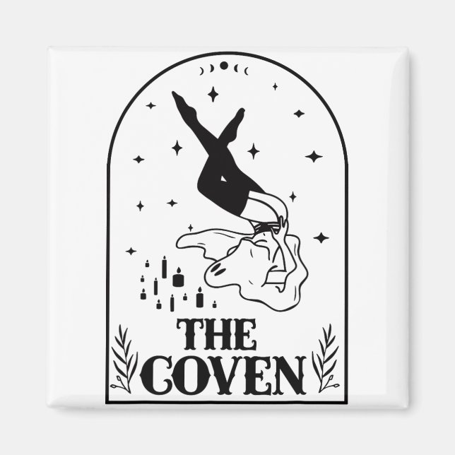 Ghost Coven Bride Squad Gothic Wedding Bachelorett Magnet (Front)