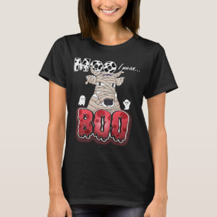 Ghost Cow Moo I Mean Boo Halloween Mummy Cow T-Shirt