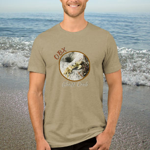 Ghost Crab OBX Outer Banks NC Photographic Tri-Blend Shirt