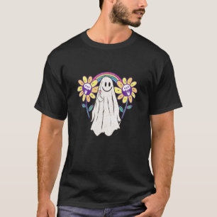 Ghost Cute Colourful Rainbow Goth T-Shirt
