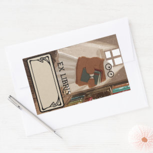 Ghost Cute Ex Libris bookplate sticker