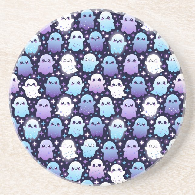 Ghost cute, halloween coaster (Front)