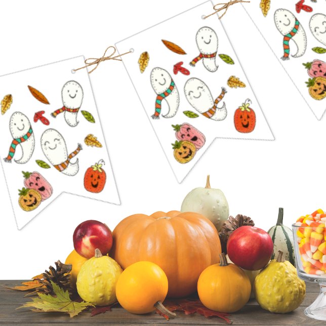 Ghost Cute Halloween Party Bunting (Creator Uploaded)