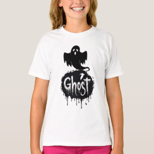 Ghost – Dark Horror Dripping Text Art T-Shirt
