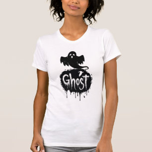 Ghost – Dark Horror Dripping Text Art T-Shirt