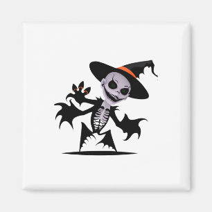 Ghost Devil In Halloween Sticker Magnet