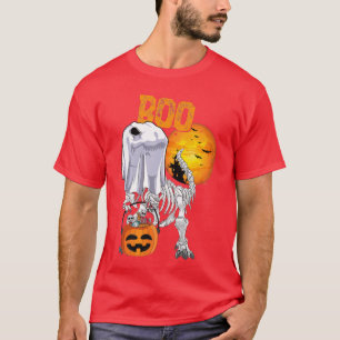 Ghost Dinosaur T re Funny Boo Halloween Boys Men P T-Shirt