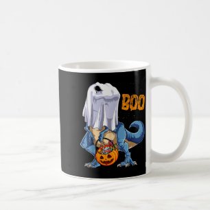 Ghost Dinosaur T Rex Funny Boo Halloween Boys Men  Coffee Mug