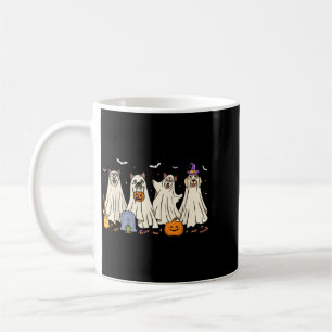 Ghost Dog Halloween Boo Ghosts Dogs Wearing Ghost Coffee Mug