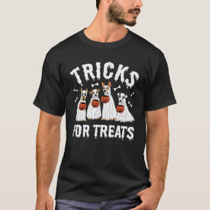 Ghost Dog Trick Or Treat Halloween Spooky Season D T-Shirt