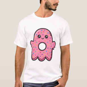 Ghost Doughnut Sprinkles Cute Halloween Art T-Shirt