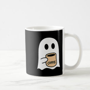 Ghost Drinking Coffee Funny Halloween Costume Coff Mug