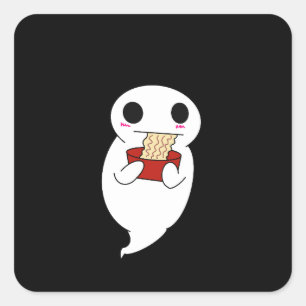 Ghost Eating Ramen Sticker