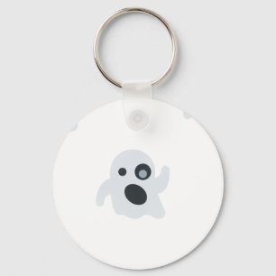 ghost emoji key ring