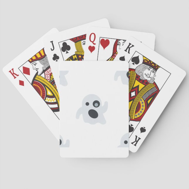ghost emoji playing cards (Back)