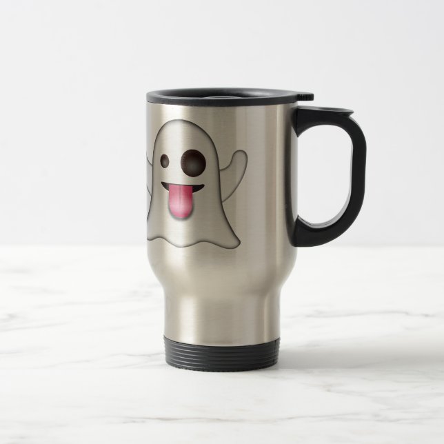 Ghost emoji travel mug (Right)