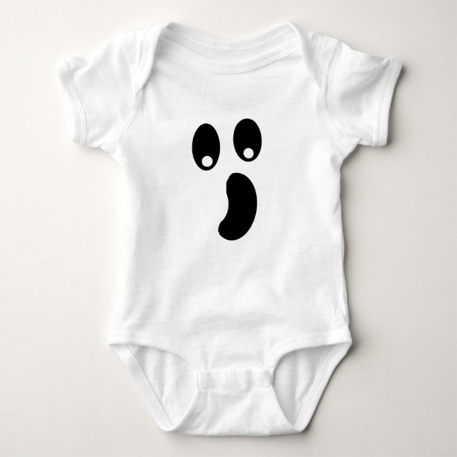 Ghost Face Baby Bodysuit (Front)