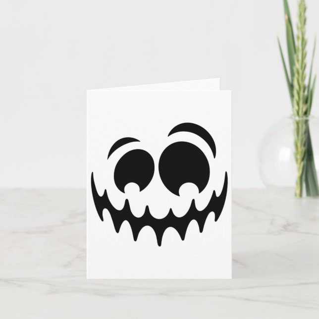 Ghost Face Costume Halloween Pretend I'm A Ghost F Card (Front)