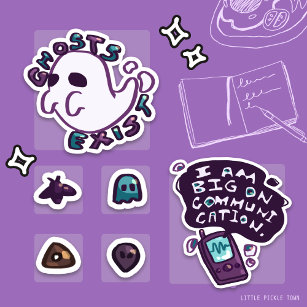 Ghost Fanatic ID Stamp Stickers