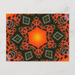 Ghost Flames & Diamonds Postcard