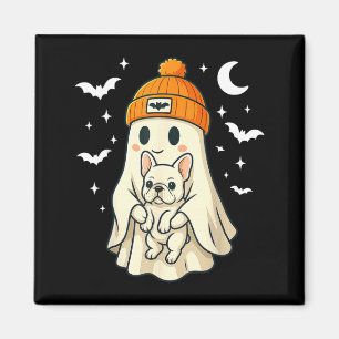 Ghost French Bulldog Toy Bulldog Lover Halloween Magnet