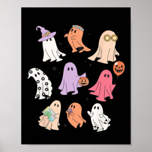 Ghost Friends Halloween AAC SLP Squad Speech Langu Poster