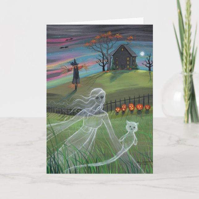 Ghost Friends Halloween Card by Molly Harrison (Front)