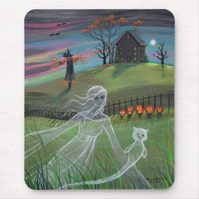 Ghost Friends Halloween Mousepad (Front)