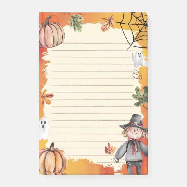Ghost Giggles & Harvest Grins Post-it Notes (Front)