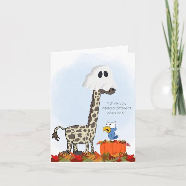 Ghost Giraffe Card (Front)