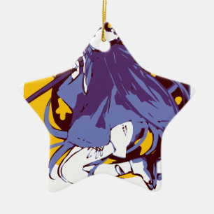 Ghost Girl Ceramic Ornament